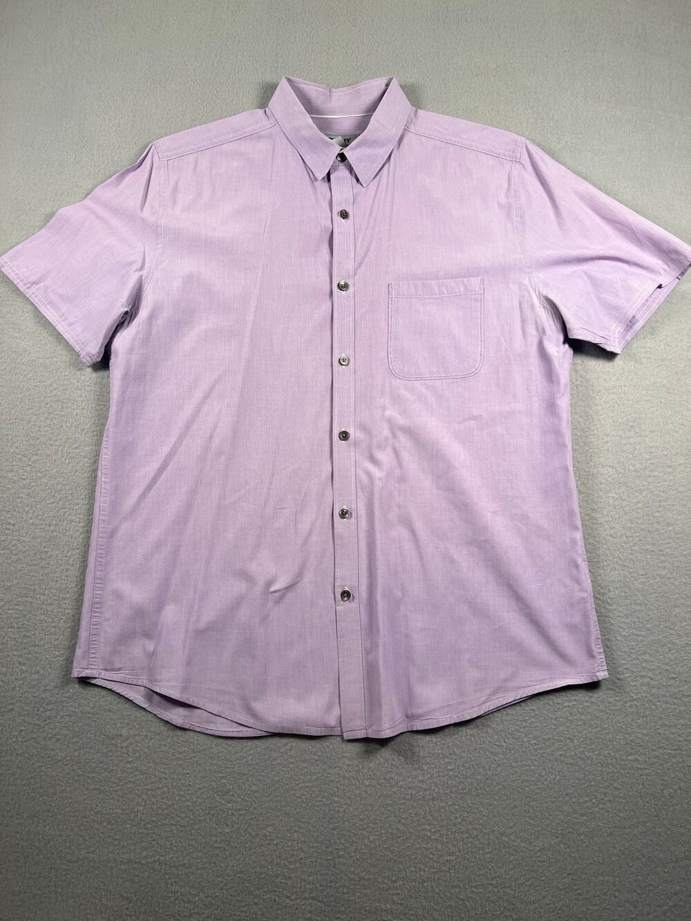 DKNY Lavender Purple 100% Cotton Button Up Shirt Men’s L
